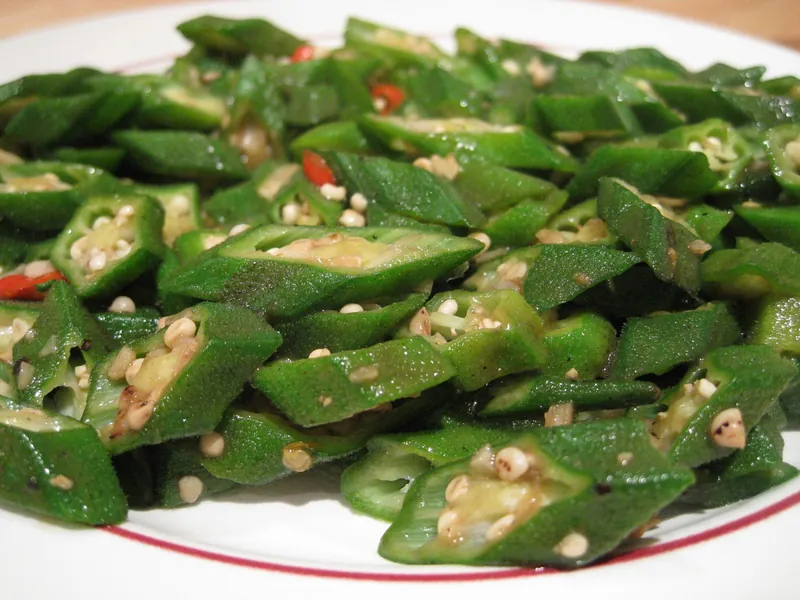Lite Fried Okra